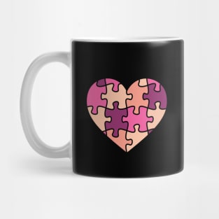 Puzzle Heart Mug